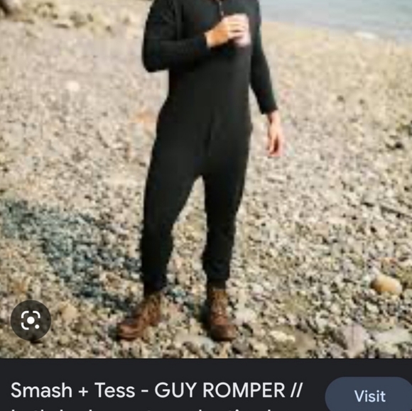 Smash + Tess - The Always Romper in Midnight Black - MEN'S L - Picture 3 of 8